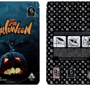 BACKPACK BOYZ : Halloween Pumpkin Packaging 3.5 Mylar Bag *Empty Bags*