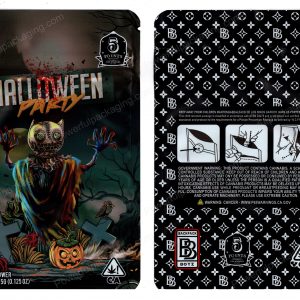 BACKPACK BOYZ : Halloween Party Scarecrow Packaging 3.5 Mylar Bag *Empty Bags*