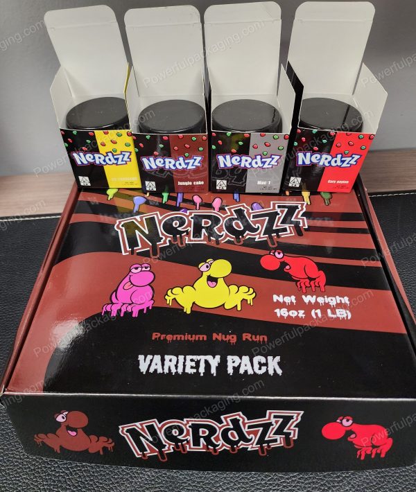 Nerdzz Premium Nug Run Variety Pack Jar Packaging *Empty Packaging* (Sellers Choice of Box) - Image 4