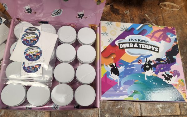 DERB & TERPYS : LIVE RESIN Packaging Set (Stickers,Jars,Lids) (2nd design) *Empty Packaging* (CAsupply) - Image 4