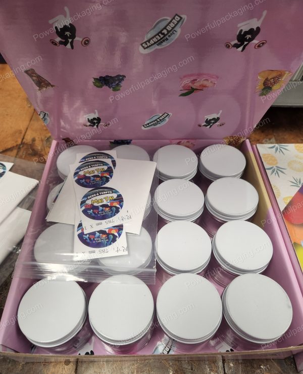 DERB & TERPYS : LIVE RESIN Packaging Set (Stickers,Jars,Lids) (2nd design) *Empty Packaging* (CAsupply) - Image 5