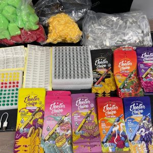 Jeeter Juice Disposable Wedding Cake 1000mg Live Resin Cart Packaging Complete Set (Carts, Packaging, stickers and Foam Cusions) *Empty Packaging*