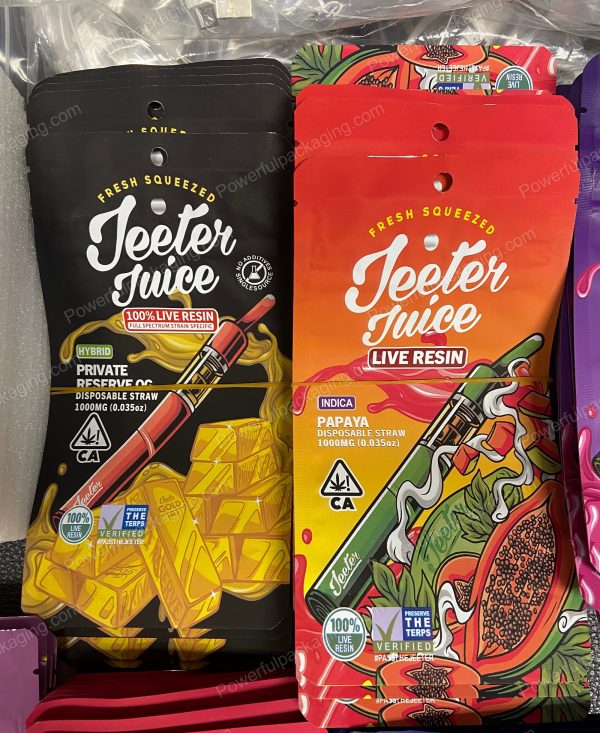 Jeeter Juice Disposable Wedding Cake 1000mg Live Resin Cart Packaging Complete Set (Carts, Packaging, stickers and Foam Cusions) *Empty Packaging* - Image 3