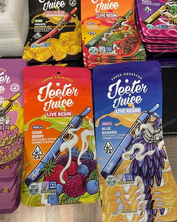 Jeeter Juice Disposable Wedding Cake 1000mg Live Resin Cart Packaging Complete Set (Carts, Packaging, stickers and Foam Cusions) *Empty Packaging* - Image 5