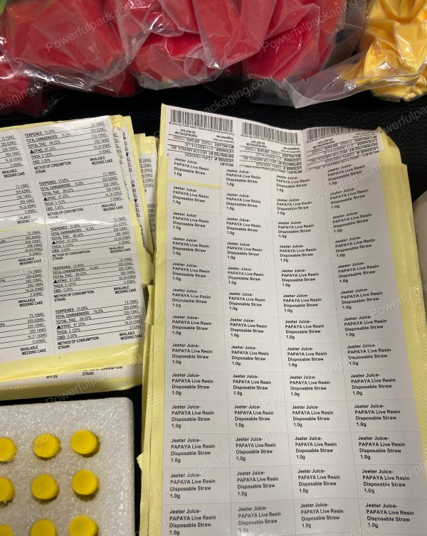 Jeeter Juice Disposable Wedding Cake 1000mg Live Resin Cart Packaging Complete Set (Carts, Packaging, stickers and Foam Cusions) *Empty Packaging* - Image 7