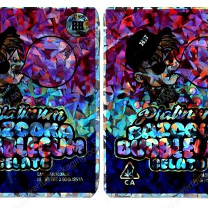 Heavy Hittaz Pink Bazooka Bubblegum Gelato Holographic Flower Packaging 3.5 Holographic Mylar Bag *Empty Bags* (Copy)