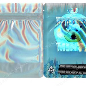 Jungle Boys Frosted Mintz Holographic Generic Flower Packaging 3.5 Mylar Window Bag *Empty Bags*