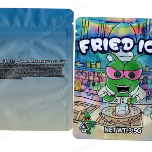 Global MassGas Fried Ice Flower Packaging 3.5 Holographic Mylar Bag *Empty Bags*