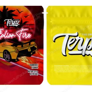 The Original Terpz Italian Fire Flower Packaging 3.5 Holographic Mylar Bag *Empty Bags*