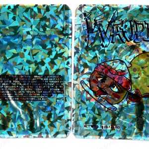 Waupia Generic Holographic Flower Packaging 3.5 Holographic Mylar Bag *Empty Bags*