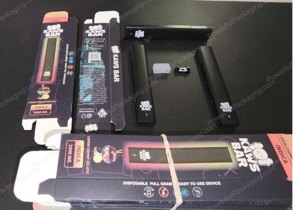 Kaws Bar Disposable Indica 1000mg Complete Set *Empty Packaging* - Image 6