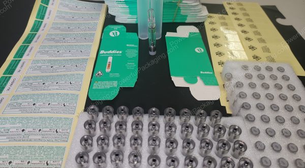 Buddies Liquid Diamonds Live Resin (1Gram) Complete Set (Stickers, Cart, Tubes, Packaging) *Empty Packaging*