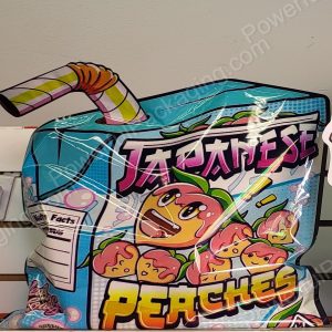 Pound Bags : Japanese Peaches Pound Bag 3D Mylar 1lb Bag *Empty Bag* (CaSupply)