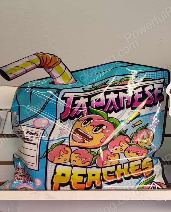 Pound Bags : Japanese Peaches Pound Bag 3D Mylar 1lb Bag *Empty Bag* (CaSupply)