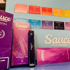 Sauce Essentials Disposable (Multiple Flavors) Complete Set *Empty Packaging*