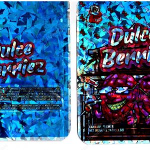 Backpack Boyz Dulce Berriez Holographic Flower Packaging 3.5 Mylar Bag *Empty Bags* (CaSupply) (#RB)