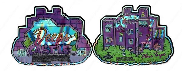 Deep's Castle 3D Mylar Shaped Bag 3.5g Flower Packaging *Empty Bags* (CAsupply-X1)