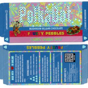 PolkaDot Magic Mushroom Belgain Chocolate : Fruity Pebbles V2 4g 10-Pack with Master Case (5x2.5in) *Empty Box* (CaSupply)
