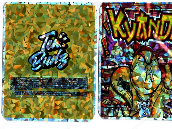 Teds Budz Kyandi Holographic Flower Packaging 3.5 Mylar Bag *Empty Bags* (CaSupply) (#RB)