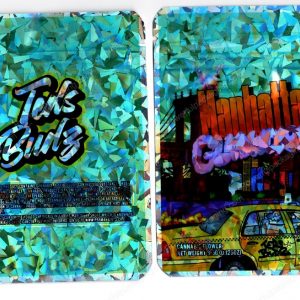 Teds Budz Manhattan Gumdrop Holographic Flower Packaging 3.5 Mylar Bag *Empty Bags* (CaSupply) (#RB)