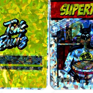Teds Budz SuperTeds Holographic Flower Packaging 3.5 Mylar Bag *Empty Bags* (CaSupply) (#RB)