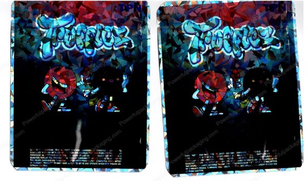 Trufflez Holographic Flower Packaging 3.5 Mylar Bag *Empty Bags* (CaSupply) (#RB)