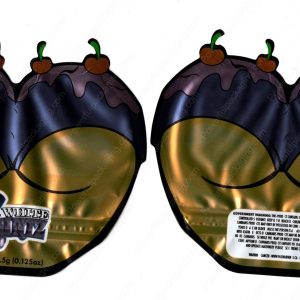White Runtz x Drip It : Booty Cake 3D Mylar Shaped Bag 3.5g Flower Packaging *Empty Bags* (CAsupply)