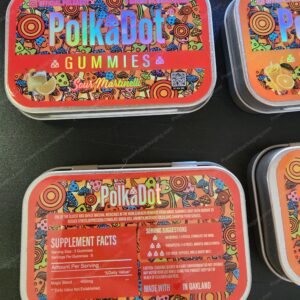Polkadot Gummies Tin Sour Martinelli 4-Gram Edible Mushroom Packaging *Empty Packaging* (CaSupply)