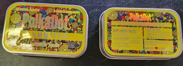 Polkadot Gummies Tin Limoncello Spritz 4-Gram Edible Mushroom Packaging *Empty Packaging* (CaSupply)