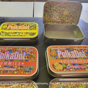 Polkadot Gummies Tin Orange Julius 4-Gram Edible Mushroom Packaging *Empty Packaging* (CaSupply)