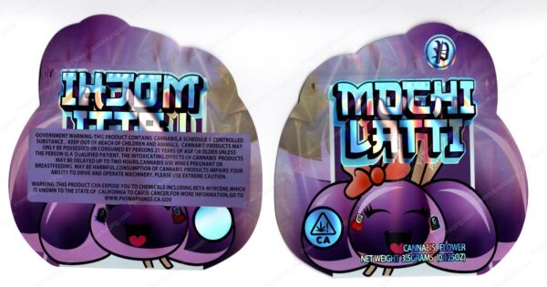 Backpack Boyz Mochi Latti 3.5 Mylar Shaped Bag Flower Packaging *Empty Bags* (CaSupply) (#C1S)