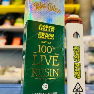 Big Chief Disposable (Green Crack) 1000MG Live Resin Vape Complete Set *Empty Packaging*