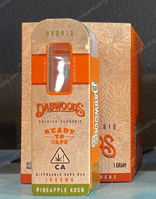 Dabwoods Disposable Ready To Vape 1000MG (Sativa/Hybrid) Complete Set *Empty Packaging*