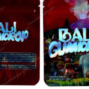 Bali Gumdrop Generic Flower Packaging 3.5 Mylar Bag *Empty Bags* (#RC1)