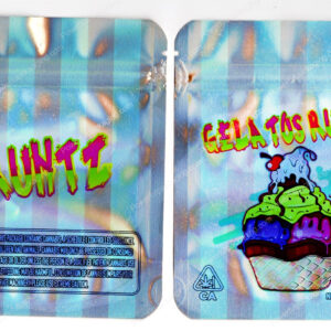 Runtz : Gelatos Runtz Reflective Flower Packaging 3.5 Mylar Bag *Empty Bags* (#C3)