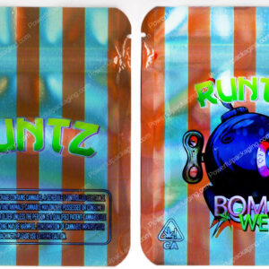 Runtz : Bomb Weed Reflective Flower Packaging 3.5 Mylar Bag *Empty Bags* (#C3)