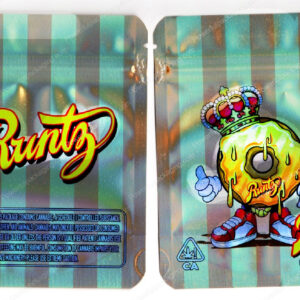 Runtz : Donut King Reflective Flower Packaging 3.5 Mylar Bag *Empty Bags* (#C3)