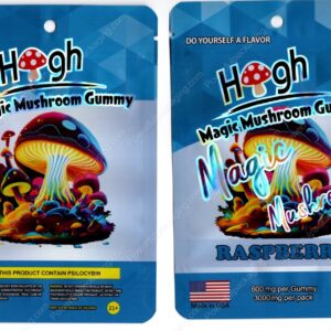 High Magic Mushroom Raspberry Psilocybin 3000mg Gummy Packaging Mylar Bag *Empty Bags* (CaSupply) (#C3S)