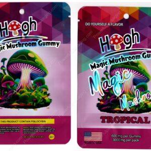 High Magic Mushroom Tropical Psilocybin 3000mg Gummy Packaging Mylar Bag *Empty Bags* (CaSupply) (#C3S)