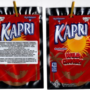 Jokes Up x HighTolerance : Kapri Wild Cherry 3.5 Mylar Shaped Bag Flower Packaging *Empty Bags* (CaSupply) (#C2S)