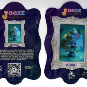 Jooze Exotic Gallery Meringues 3.5 Mylar Shaped Bag Flower Packaging *Empty Bags* (CaSupply) (#C2S)
