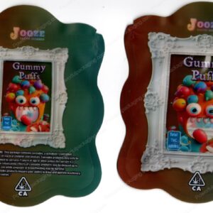 Jooze Exotic Gummies Gummy Puffs 600mg Edible Mylar Shaped Bag Packaging *Empty Bags* (CaSupply) (#C2S)