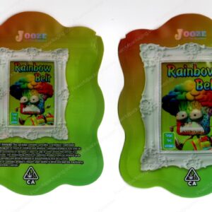 Jooze Exotic Gummies Rainbow Belt 600mg Edible Mylar Shaped Bag Flower Packaging *Empty Bags* (CaSupply) (#C2S)