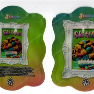 Jooze Exotic Gummies Skittles 600mg Edible Mylar Shaped Bag Packaging *Empty Bags* (CaSupply) (#C2S)