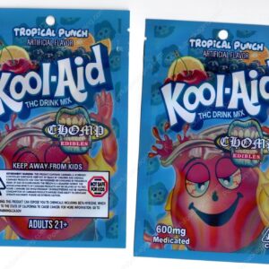 Kool-Aid Tropical Punch THC Drink Mix 600mg Edible Mylar Bag Packaging *Empty Bags* (CaSupply) (#C3S)