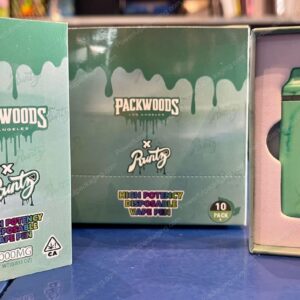 Packwoods X Runtz Disposable (Green) 1000mg Complete Set *Empty Packaging*
