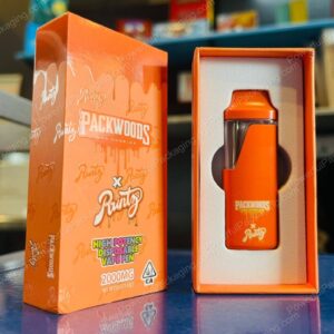 Packwoods X Runtz Disposable (Orange) 2000mg Complete Set *Empty Packaging*