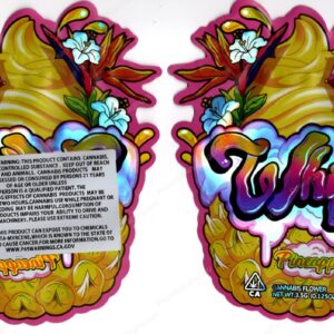 Pineapple Whipz Generic 3.5 Mylar Shaped Bag Flower Packaging *Empty Bags* (CaSupply) (#C1S)