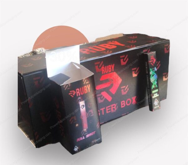 Ruby Kill Shot Disposable (Gmo Cookies) 1000mg Complete Set *Empty Packaging*