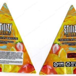 Stiiizy Caribbean Breeze Gummies 600mg Edible Mylar Shaped Bag Packaging *Empty Bags* (CaSupply) (#C2S)